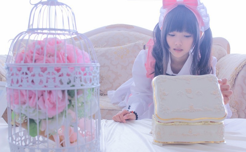 清纯女仆迷人cosplay写真(7)