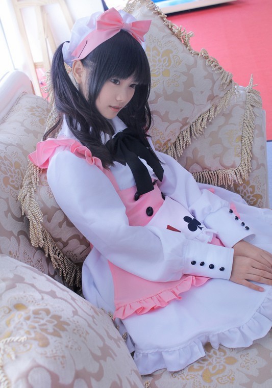 清纯女仆迷人cosplay写真(8)