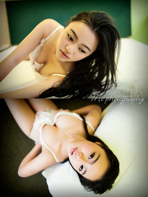 性感美女清晨迷人睡衣诱惑私房(5)