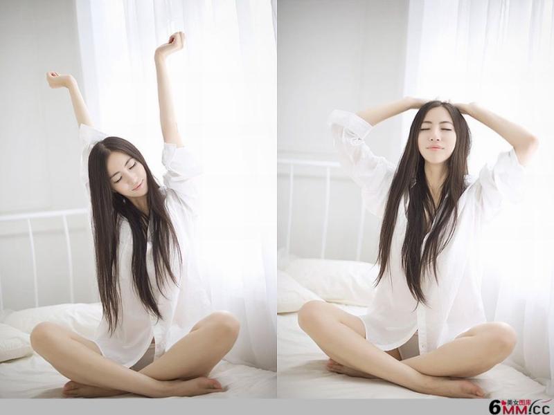 清纯美女校花白色私房诱惑(4)