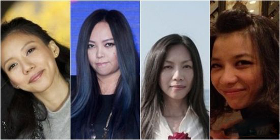 李靚蕾曾被发现撞脸（左起至右）张惠妹、万芳、丫子。