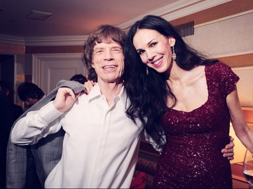 L'Wren Scott与滚石乐队主唱男友Mick Jagger