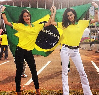 世界杯巴西队粉丝阵容强大。