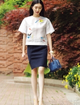 江疏影街拍示范女神混搭 街头古典优雅百变