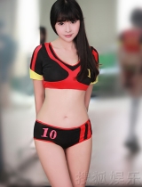 足球宝贝林柯彤写真曝光 力挺德国队夺冠