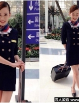 陈乔恩交叠美腿拍空姐制服照 被网友指撞脸AV赖亚美莉