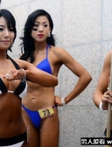 轻肌肉的南韩健美小姐，这我还挡得住
